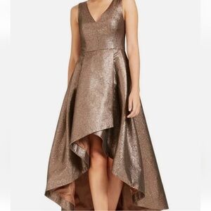 Calvin Klein A-line Bronze Gold gown size 10